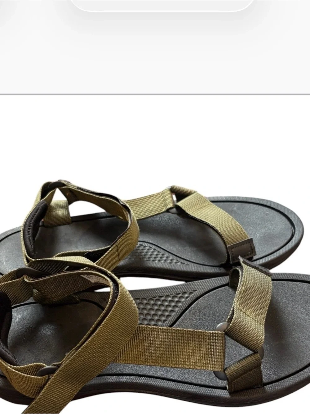Men's Olive Triple T Trading Sport Sandals with Adjustable Straps Size 11